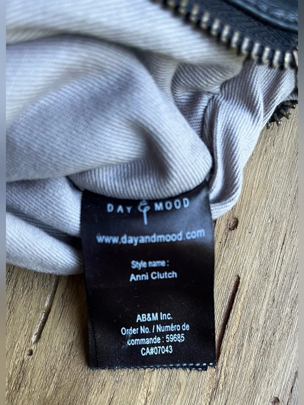 DAY & Mood  Anthropologie Anni Clutch Leather Wristlet Black